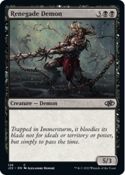Renegade Demon single card from Magic the Gathering
