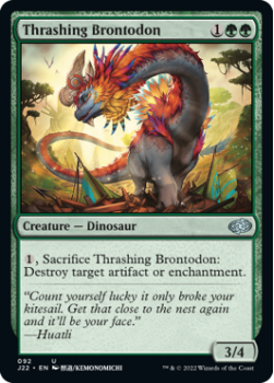Thrashing Brontodon single card from Magic the Gathering