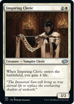 Inspiring Cleric single card from Magic the Gathering