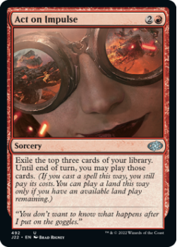 Act on Impulse single card from Magic the Gathering