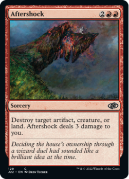 Aftershock single card from Magic the Gathering