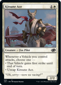 Kitsune Ace single card from Magic the Gathering