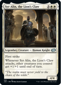Syr Alin, the Lion's Claw single card from Magic the Gathering