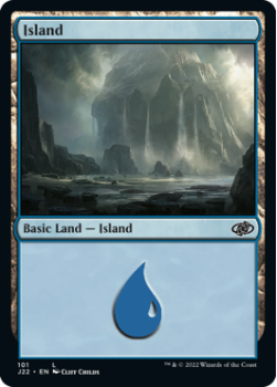 Island single card from Magic the Gathering