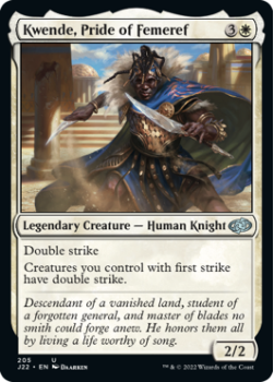 Kwende, Pride of Femeref single card from Magic the Gathering
