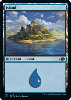 Island single card from Magic the Gathering