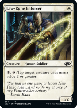 Law-Rune Enforcer single card from Magic the Gathering