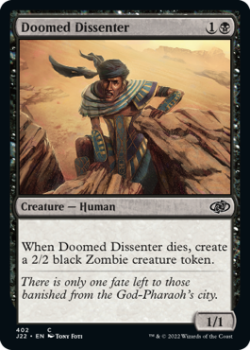 Doomed Dissenter single card from Magic the Gathering