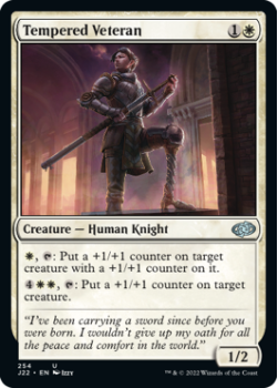 Tempered Veteran single card from Magic the Gathering