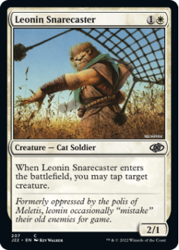 Leonin Snarecaster single card from Magic the Gathering