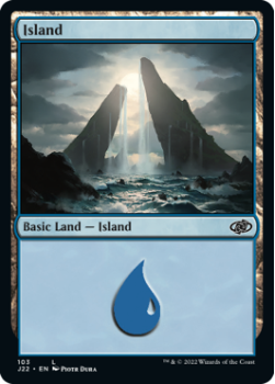 Island single card from Magic the Gathering
