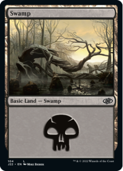 Swamp single card from Magic the Gathering