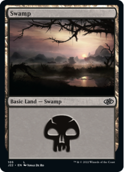Swamp single card from Magic the Gathering