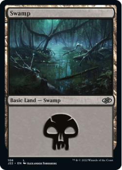 Swamp single card from Magic the Gathering