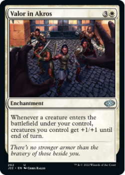 Valor in Akros single card from Magic the Gathering