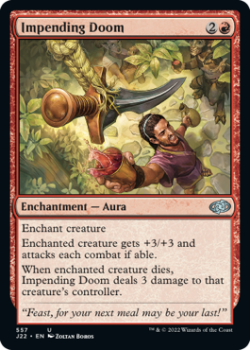 Impending Doom single card from Magic the Gathering
