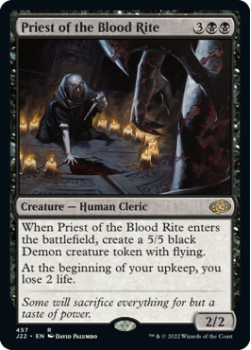 Priest of the Blood Rite single card from Magic the Gathering