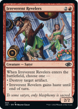 Irreverent Revelers single card from Magic the Gathering