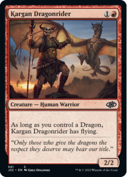 Kargan Dragonrider single card from Magic the Gathering
