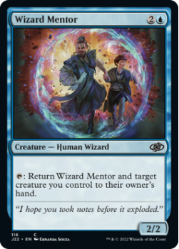 Wizard Mentor single card from Magic the Gathering