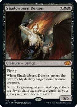 Shadowborn Demon single card from Magic the Gathering