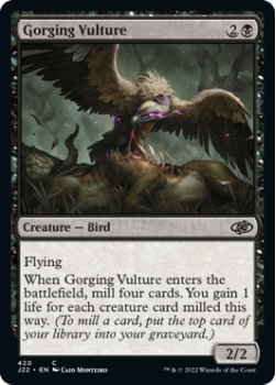 Gorging Vulture single card from Magic the Gathering