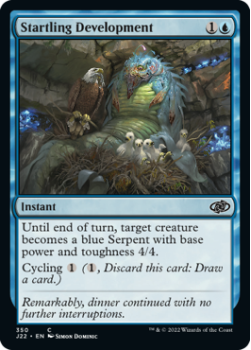 Startling Development single card from Magic the Gathering