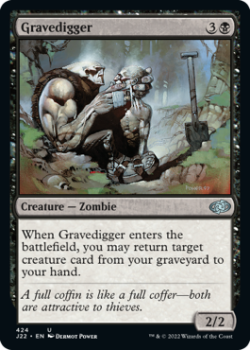 Gravedigger single card from Magic the Gathering