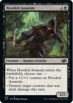 Hooded Assassin single card from Magic the Gathering