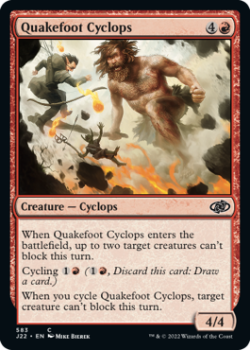 Quakefoot Cyclops single card from Magic the Gathering