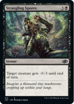 Strangling Spores single card from Magic the Gathering