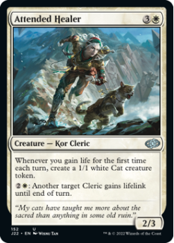 Attended Healer single card from Magic the Gathering