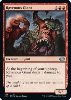 Ravenous Giant single card from Magic the Gathering