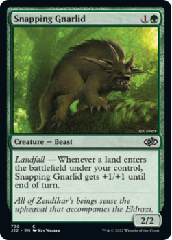 Snapping Gnarlid single card from Magic the Gathering