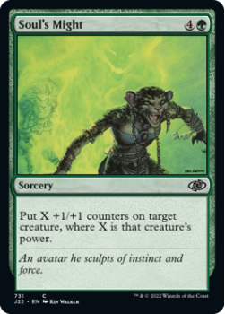 Soul's Might single card from Magic the Gathering