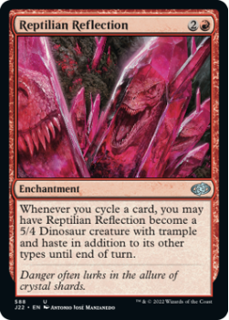 Reptilian Reflection single card from Magic the Gathering