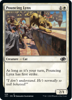 Pouncing Lynx single card from Magic the Gathering