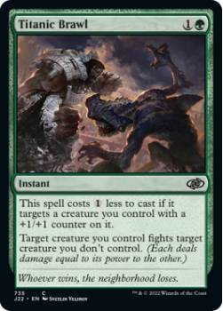 Titanic Brawl single card from Magic the Gathering
