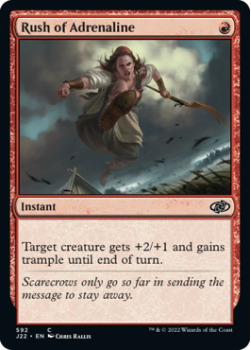 Rush of Adrenaline single card from Magic the Gathering