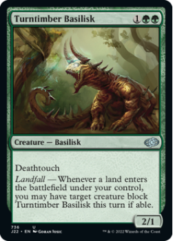 Turntimber Basilisk single card from Magic the Gathering