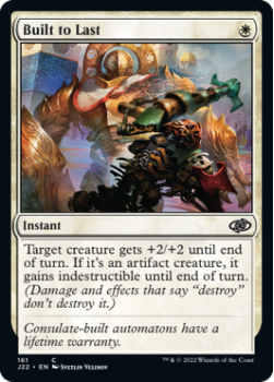 Built to Last single card from Magic the Gathering