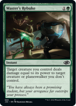 Master's Rebuke single card from Magic the Gathering