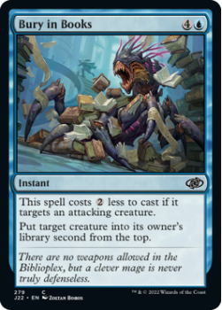 Bury in Books single card from Magic the Gathering