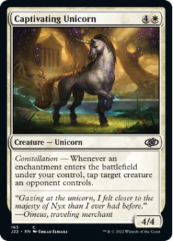 Captivating Unicorn single card from Magic the Gathering