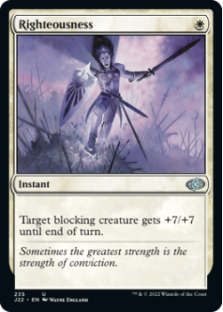 Righteousness single card from Magic the Gathering