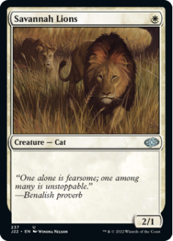 Savannah Lions single card from Magic the Gathering