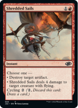 Shredded Sails single card from Magic the Gathering