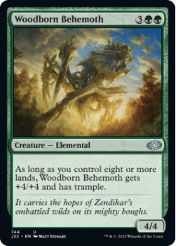 Woodborn Behemoth single card from Magic the Gathering