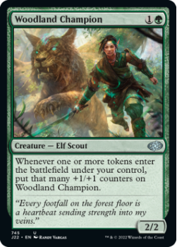 Woodland Champion single card from Magic the Gathering