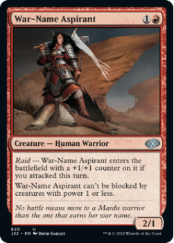 War-Name Aspirant single card from Magic the Gathering